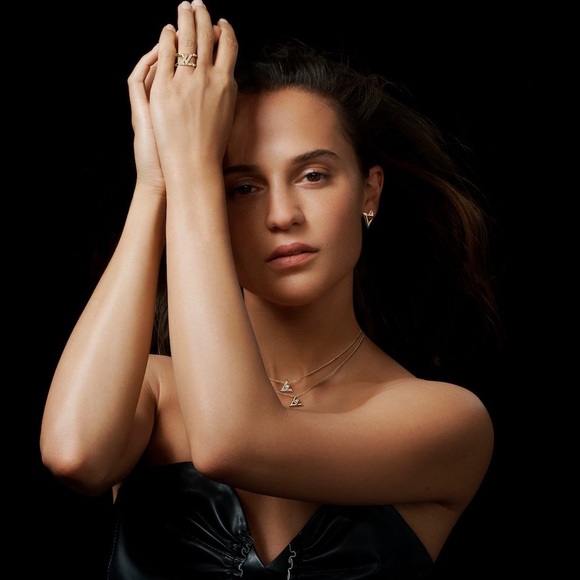 Louis Vuitton 925 Ag Silver Volt stud earrings authentic RARE - Picture 5 of 5